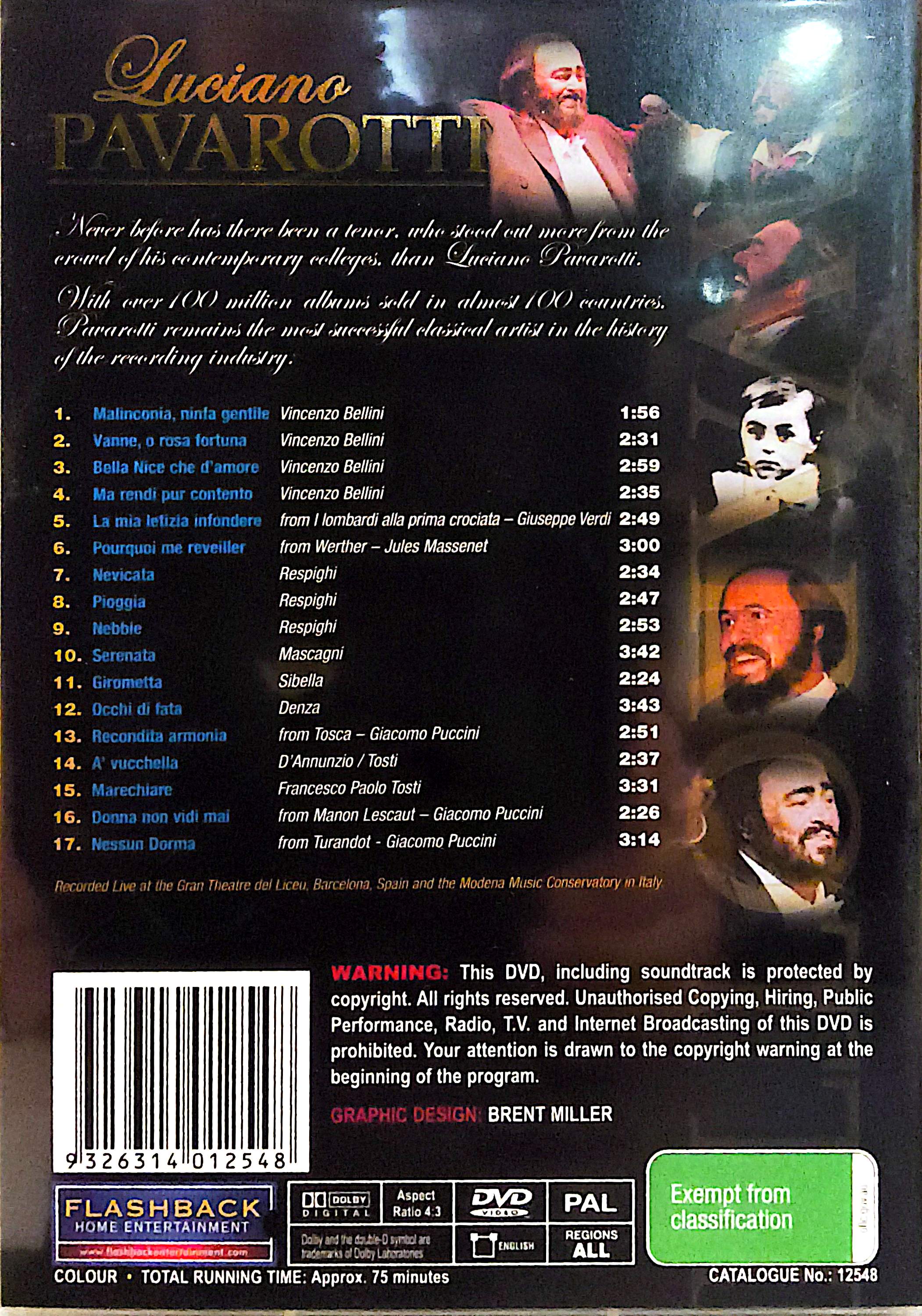 Luciano Pavarotti DVD