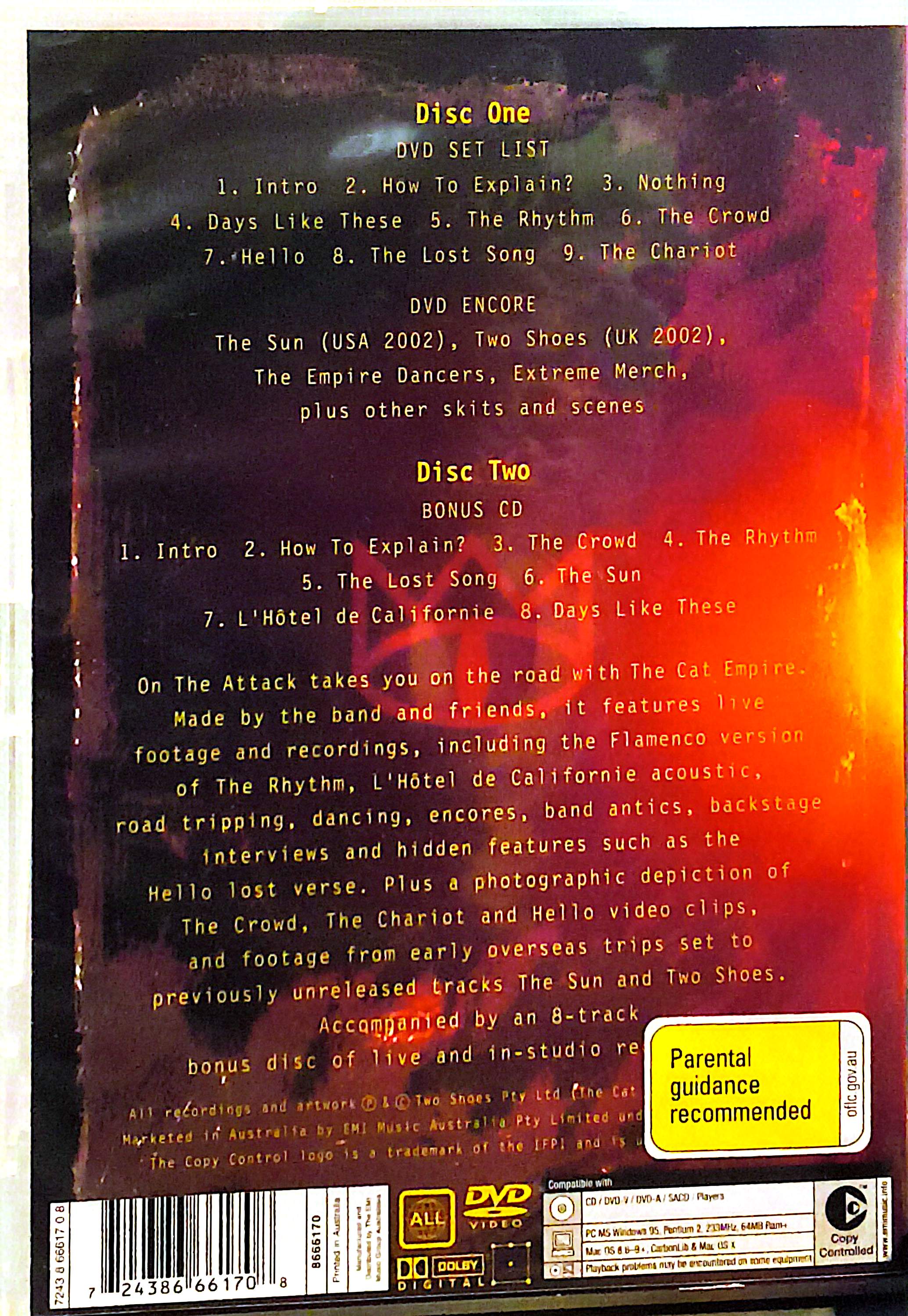 Cat Empire CD/DVD