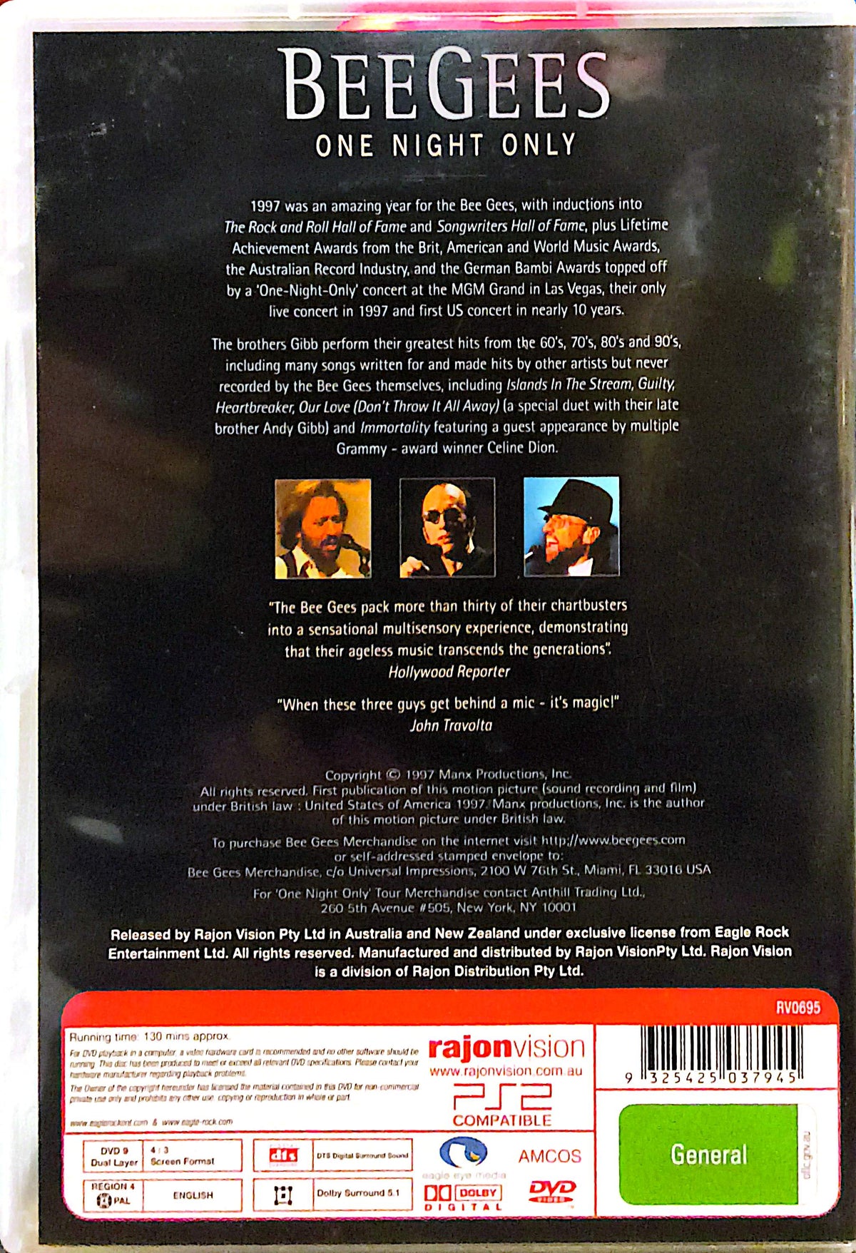 Bee Gees - One Night Only DVD