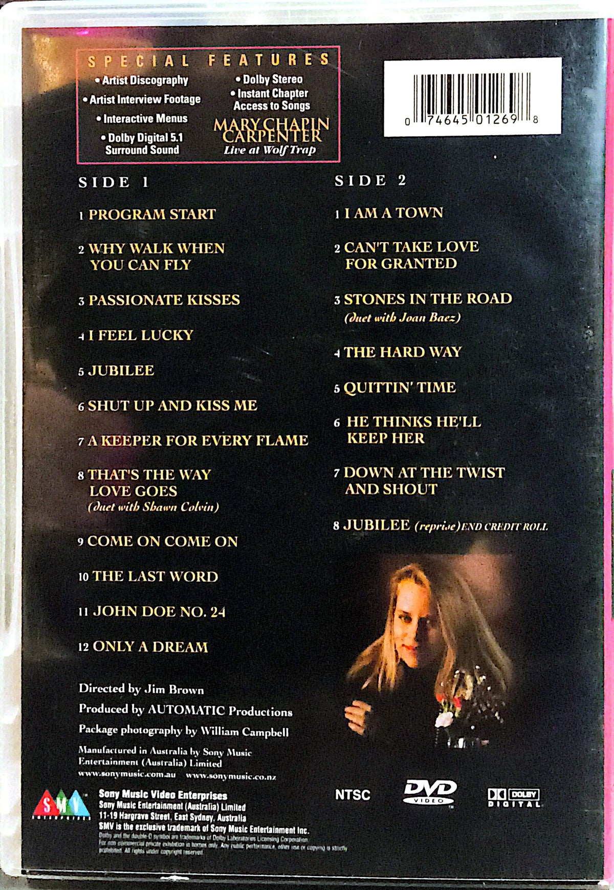 Mary Chapin Carpenter - Live At Wolf Trap DVD
