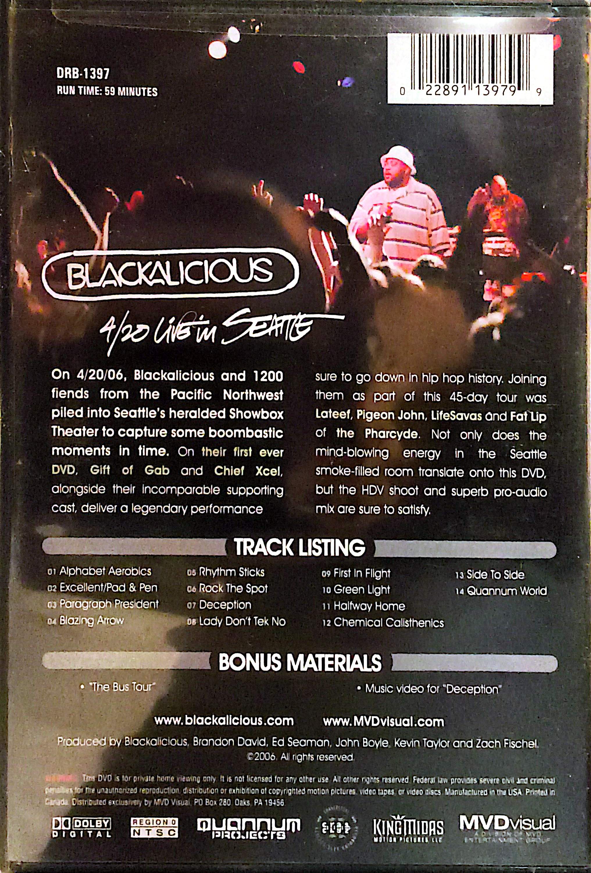 Blackalicious - 4/20 Live In Seattle DVD