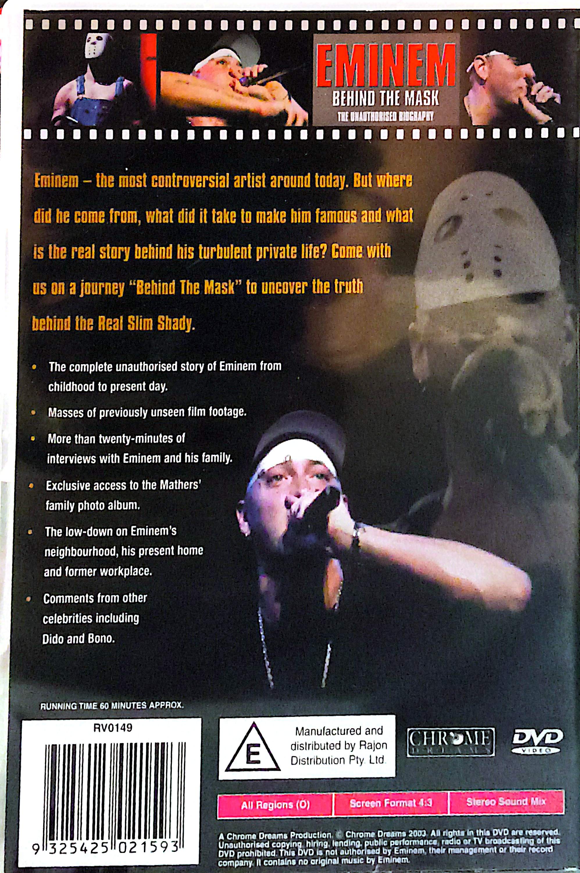 Eminem - Behind The Mask DVD