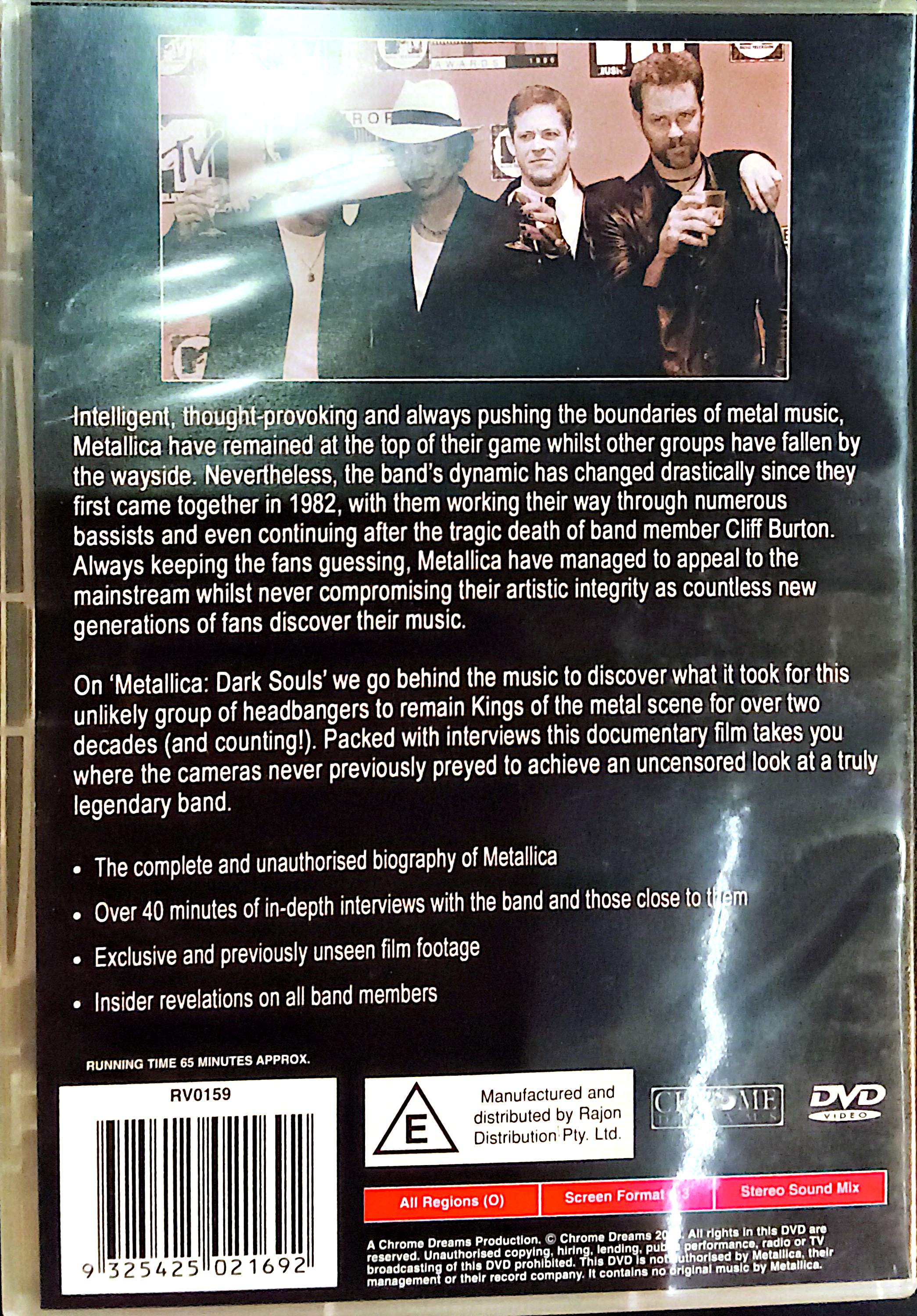 Metallica - Dark Souls DVD