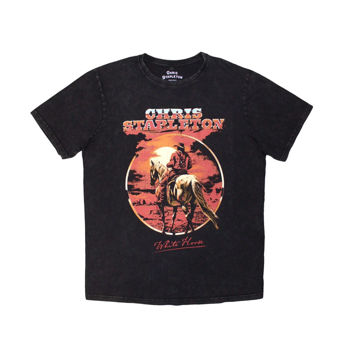 Chris Stapleton - White Horse Unisex Stone Wash T-Shirt