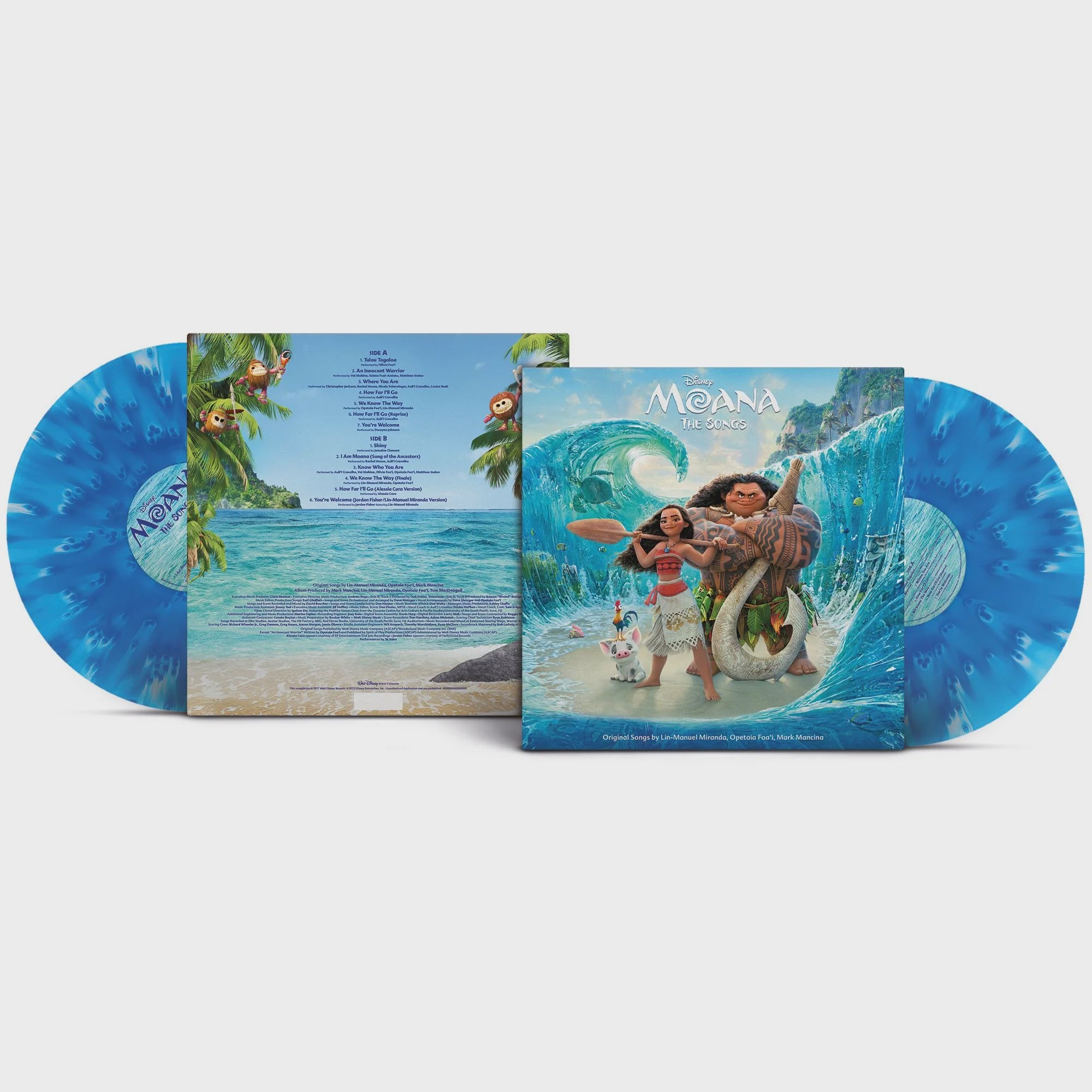 Soundtrack - Moana: The Songs Blue Coloured Vinyl LP