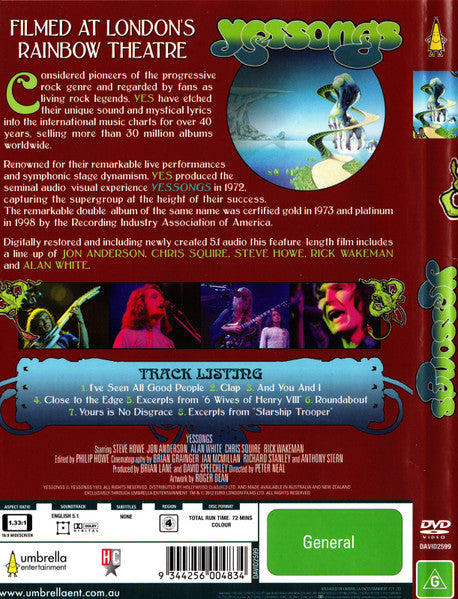 Yes – Yessongs DVD