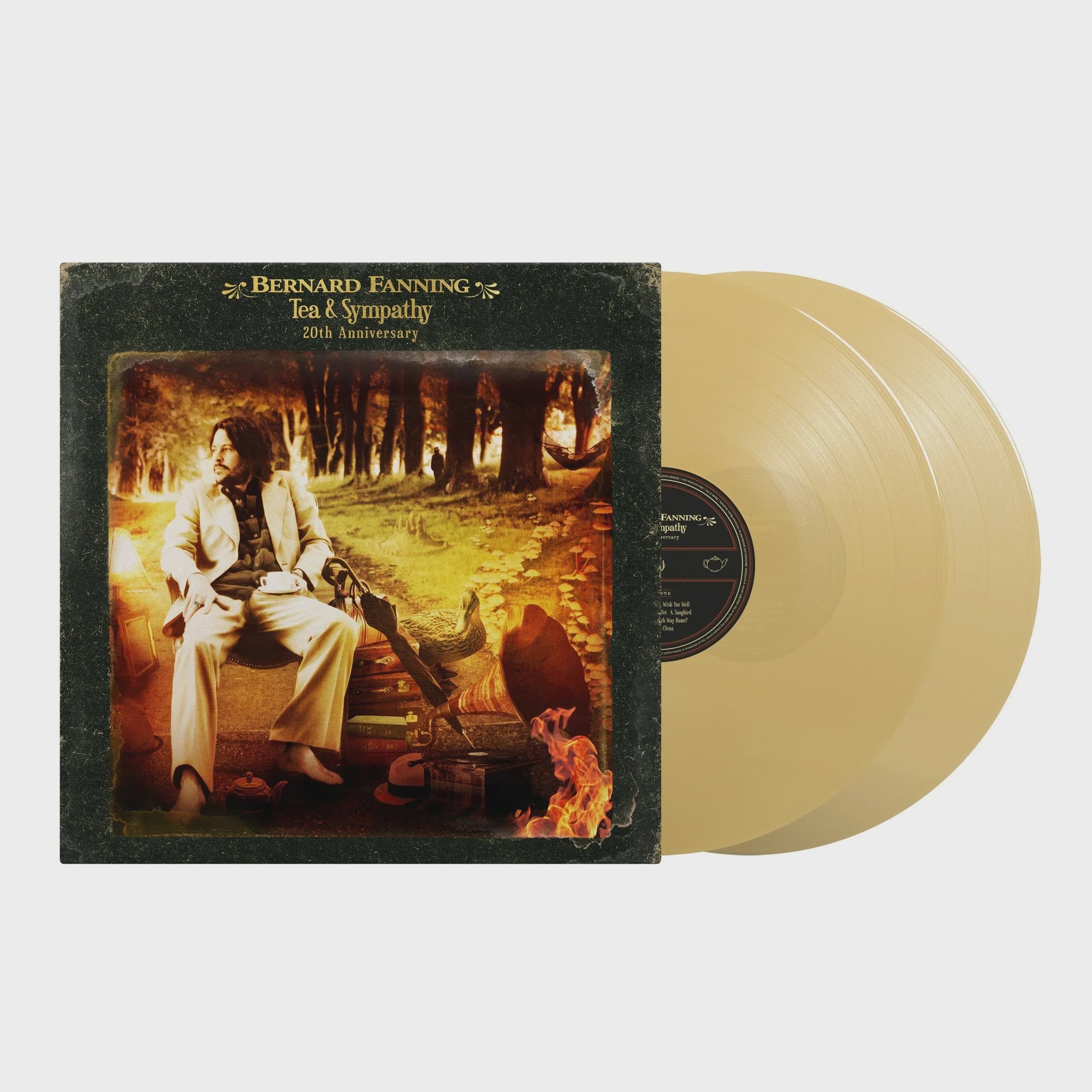 Bernard Fanning - Tea & Sympathy 20th Anniversary Edition Transparent Brew-Toned Coloured Vinyl 2LP