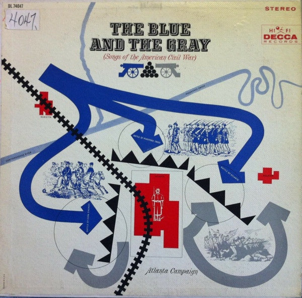 Charles Chilton Presents Lansdowne Light Orchestra & George Mitchell Singers - The Blue And The Gray - Songs From The American Civil War Vinyl LP (Used)