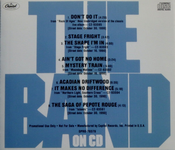 Band - On CD Promo US CD