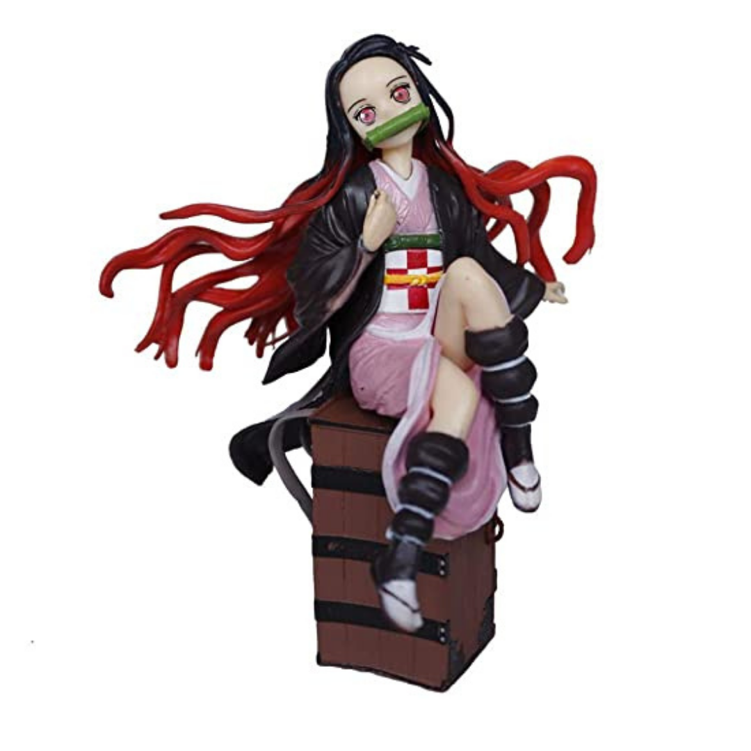 Demon Slayer - Nezuko Kamado Sitting On Trunk 15cm Figure