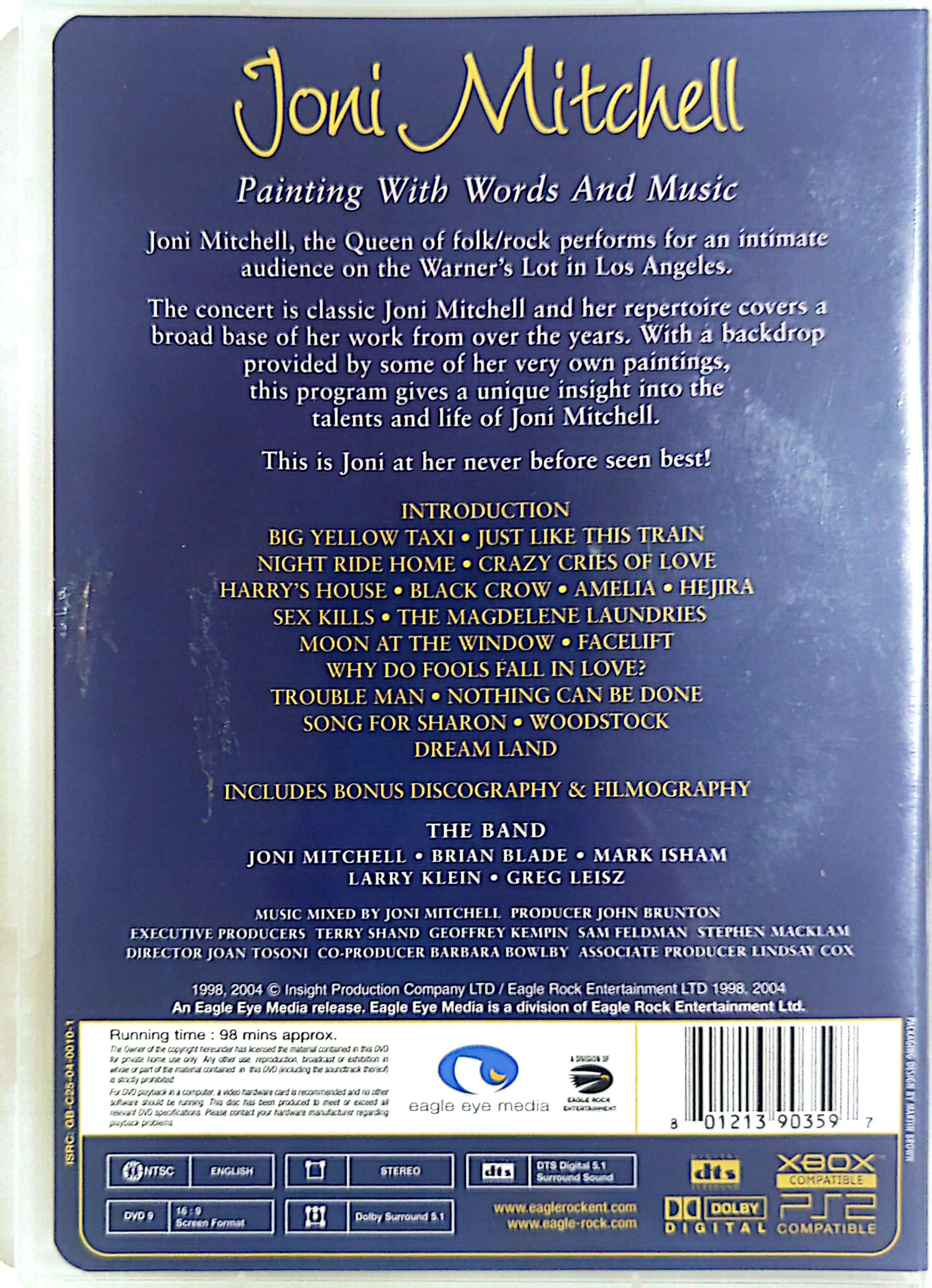 Joni Mitchell - Painting With Words & Music DVD