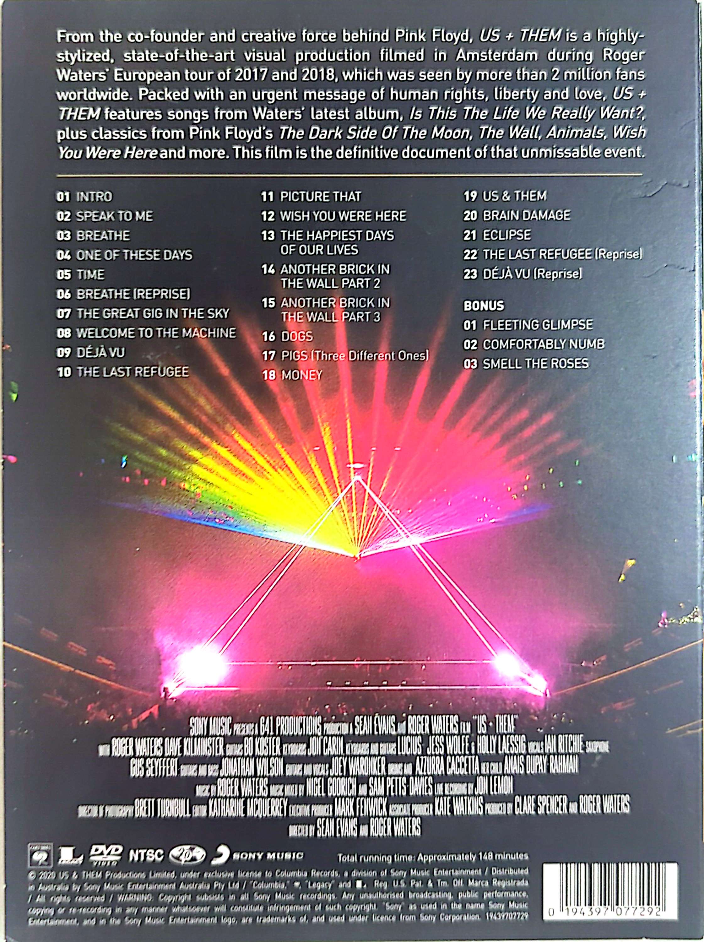 Roger Waters - Us + Them DVD