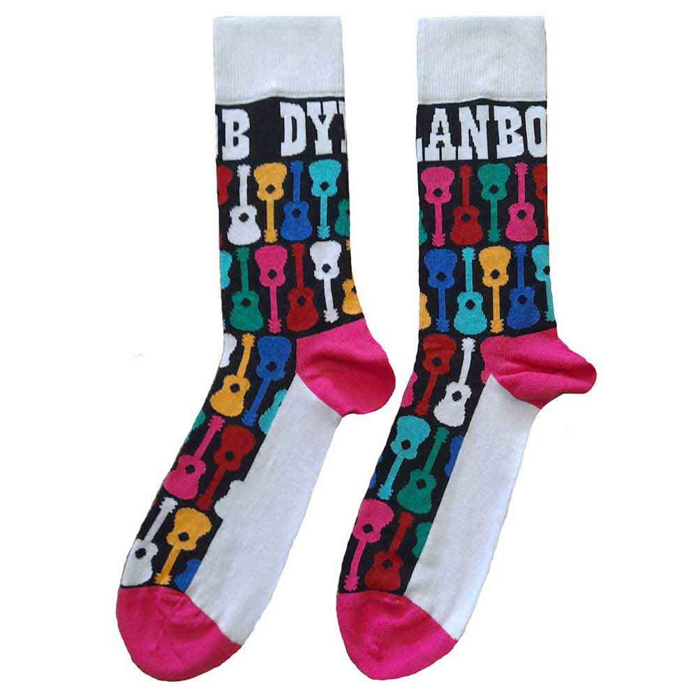 Bob Dylan - Multicolour Guitar Unisex Socks