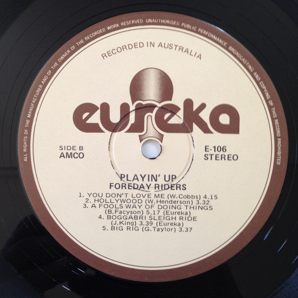 Foreday Riders - Playin' Up Vinyl LP (Used)