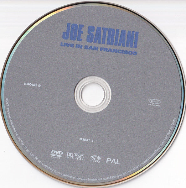 Joe Satriani – Live In San Francisco 2DVD