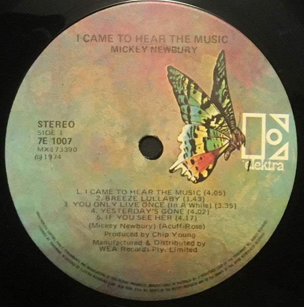 Mickey Newbury - I Came To Hear The Music Vinyl LP (Used)