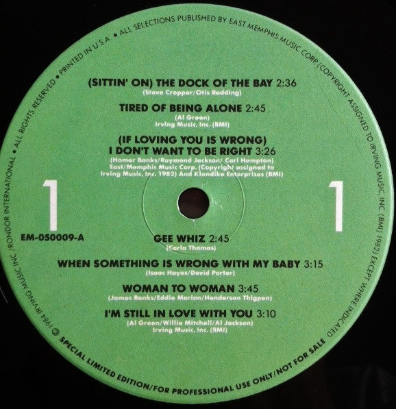 Various Artists - East Memphis Music - The Hits From The Stax Era Limited Edition Promo Vinyl 2LP (Used)