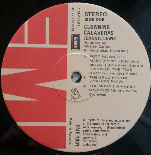 Jeannie Lewis - Tears Of Steel & The Clowning Calaveras Vinyl 2LP (Used)