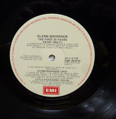 Glenn Shorrock - The First 20 Years Vinyl 2LP (Used)