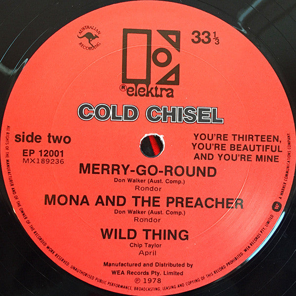 Cold Chisel - You're Thirteen, You're Beautiful & You're Mine Vinyl EP/12" (Used)