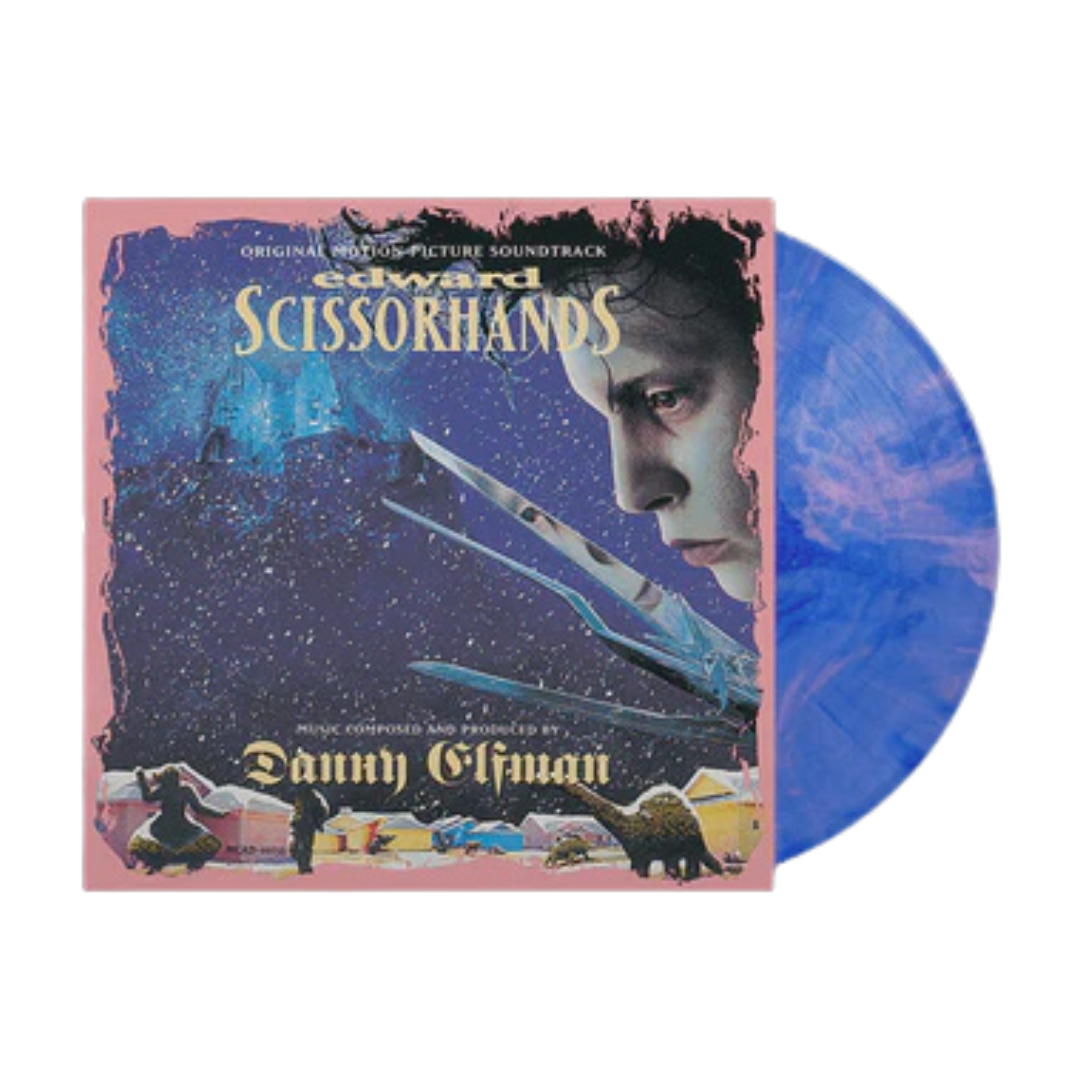 Soundtrack - Edward Scissorhands (Original Motion Picture Soundtrack) Blue & Pink Swirl Coloured Vinyl LP