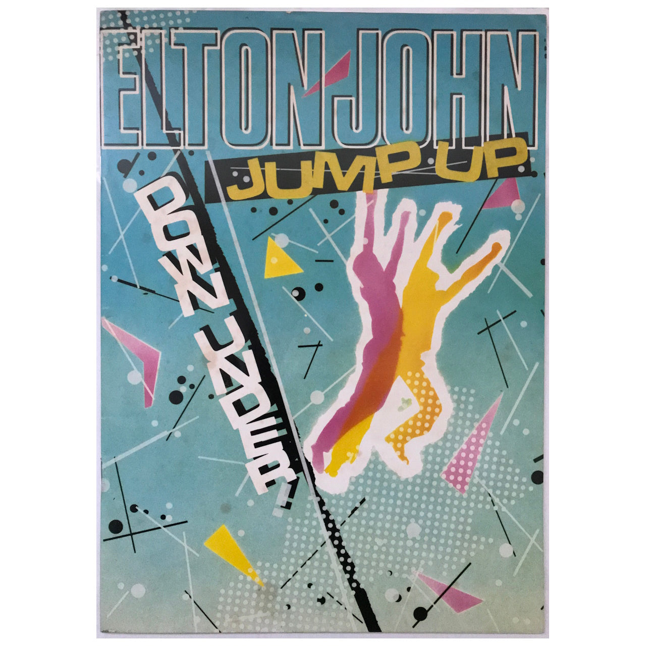 T-shirt Vintage Elton John – Tournée Jump Up Tour 1982, Coton, Taille S, Authentique Années 80