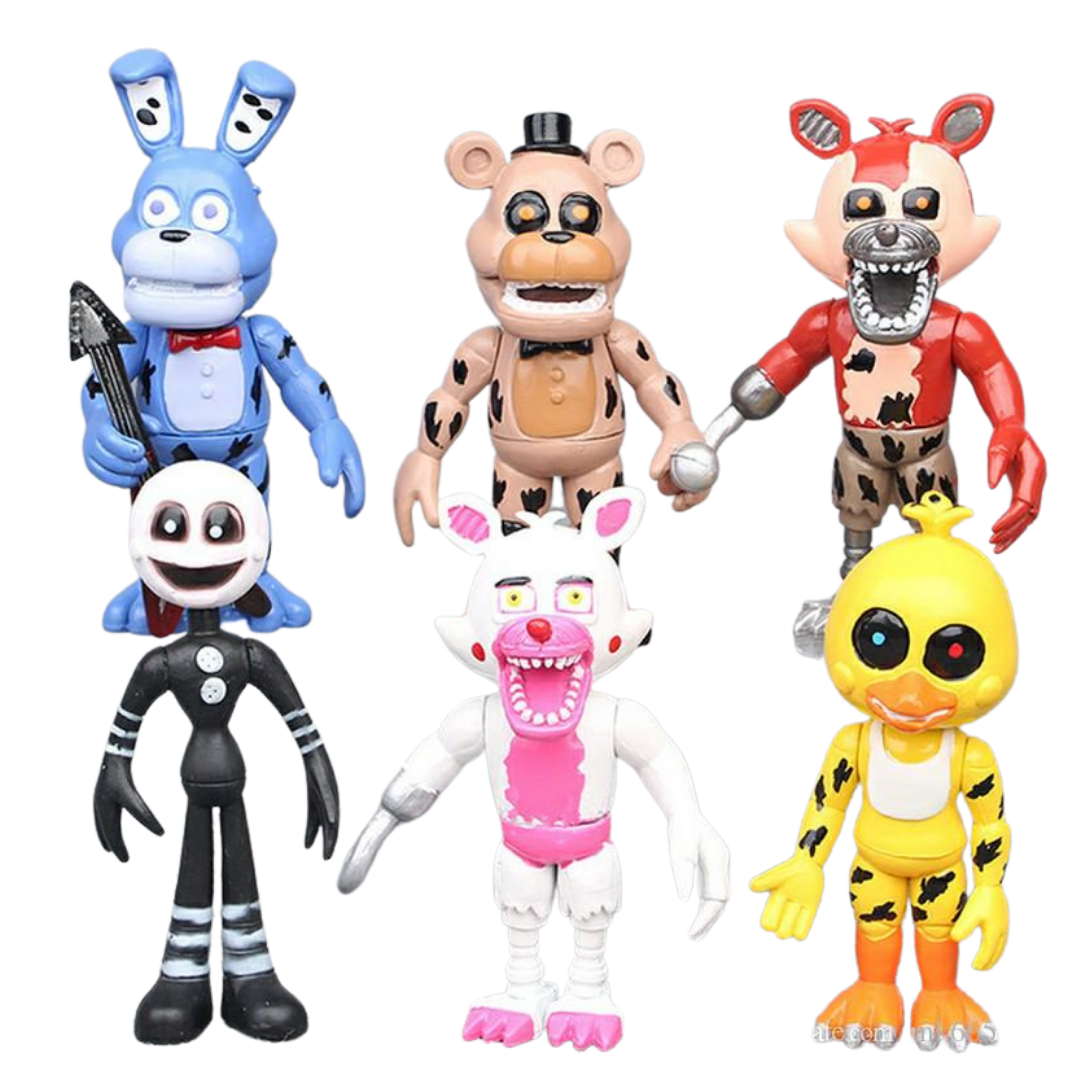 Five Nights At Freddy's - Set Of 6 Assorted 10cm Characters Figure