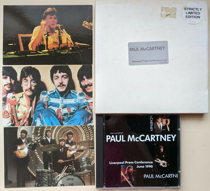 Paul McCartney Beatles Liverpool Press Conference 1990 Strictly Ltd Ed CD Box