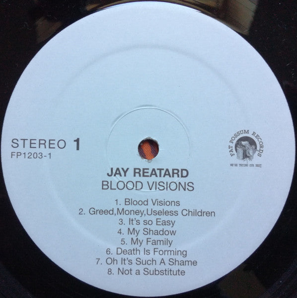 Jay Reatard - Blood Visions Reissue Vinyl LP (Used)
