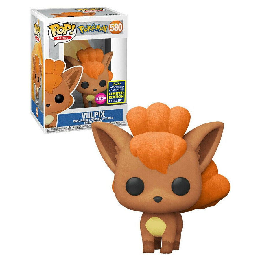 Pokemon - Vulpix Flocked Convention Exclusive Collectable Pop! Vinyl