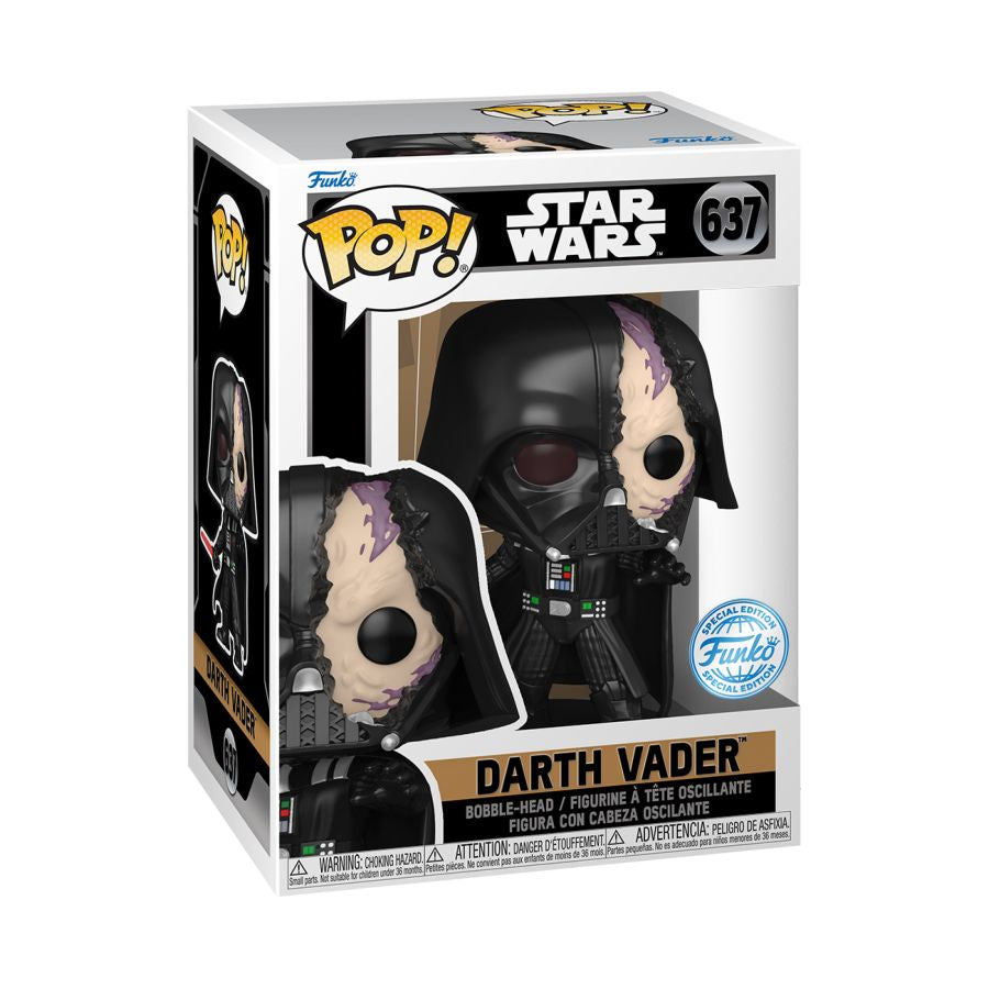 Star Wars: Obi-Wan Kenobi - Darth Vader in Damaged Armor US Exclusive Collectable Pop!