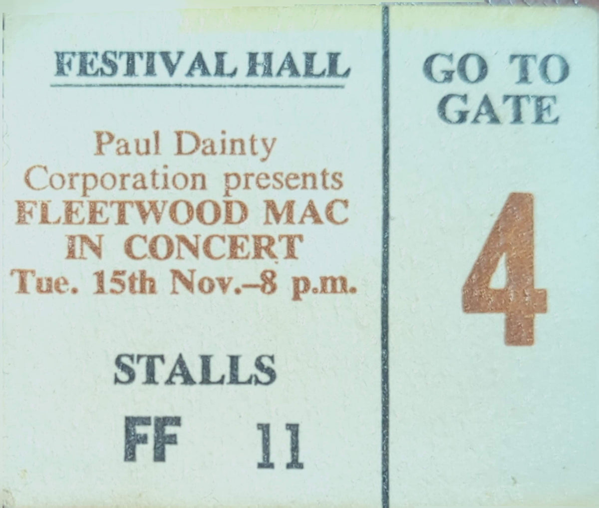 Fleetwood Mac - 1997 Original Vintage Concert Ticket Seat #FF11