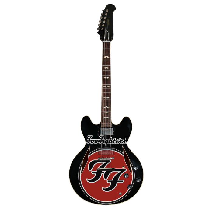 Foo Fighters - Red Logo Miniature Guitar