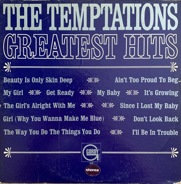 Temptations - Temptations Greatest Hits Vinyl LP (Used)