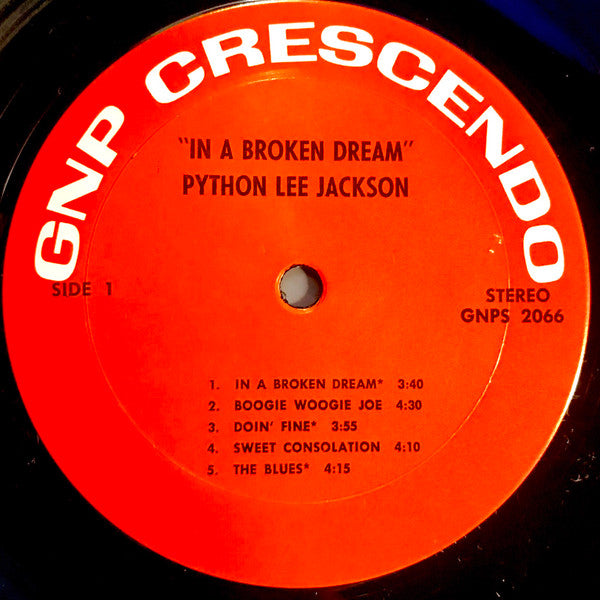 Python Lee Jackson - In A Broken Dream Vinyl LP (Used)