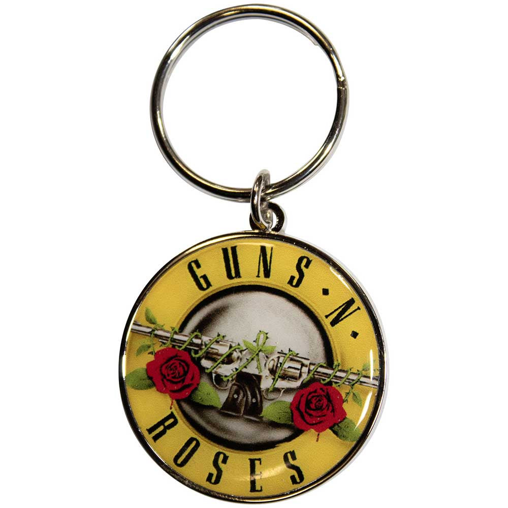 Guns N' Roses - Yellow Roses And Guns Logo Keychain