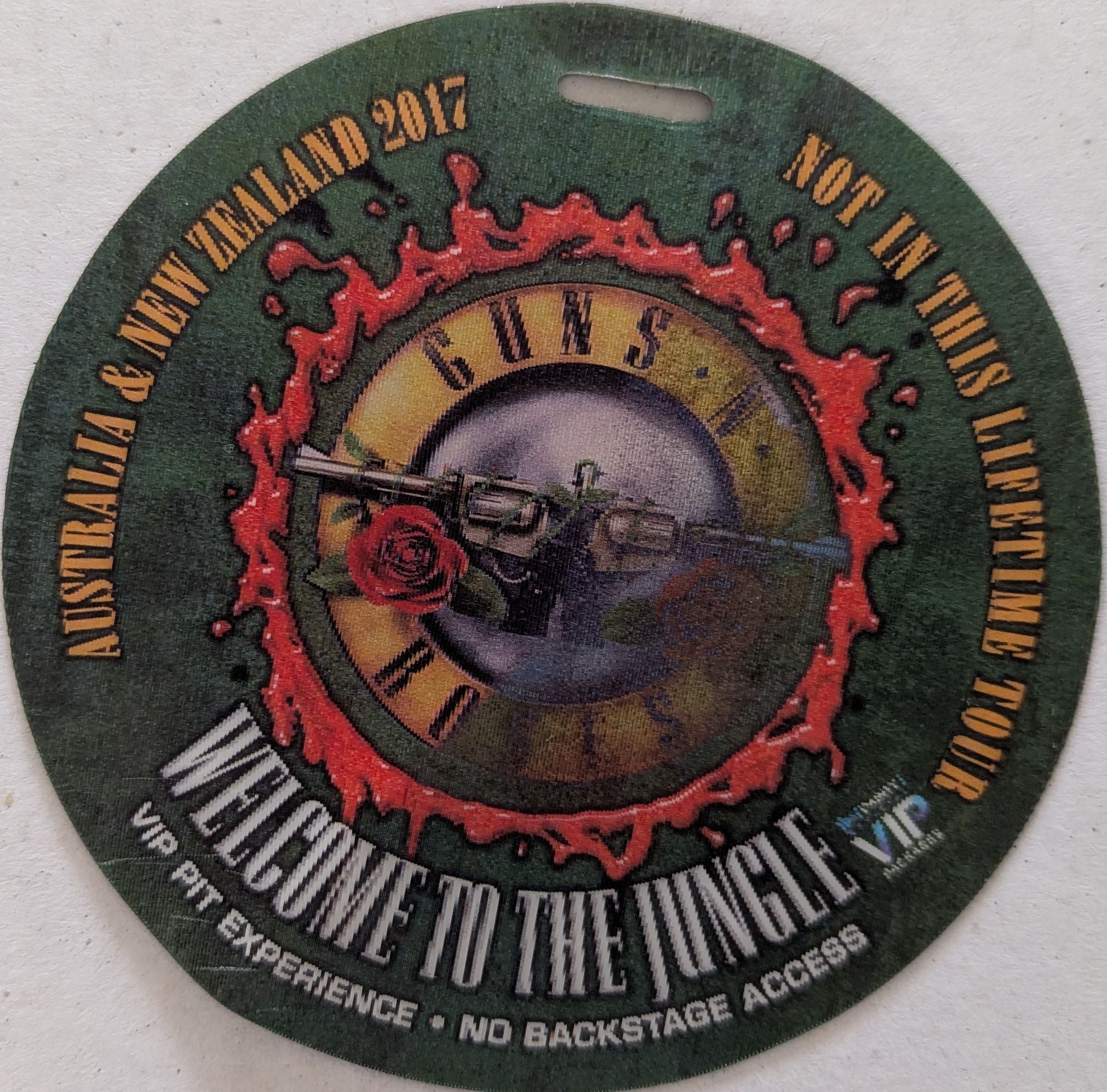 Guns N' Roses - 2017 Australian Tour VIP Satchel Filled With The Original Concert Program & Reproduction Tickets, Flyers & Much More