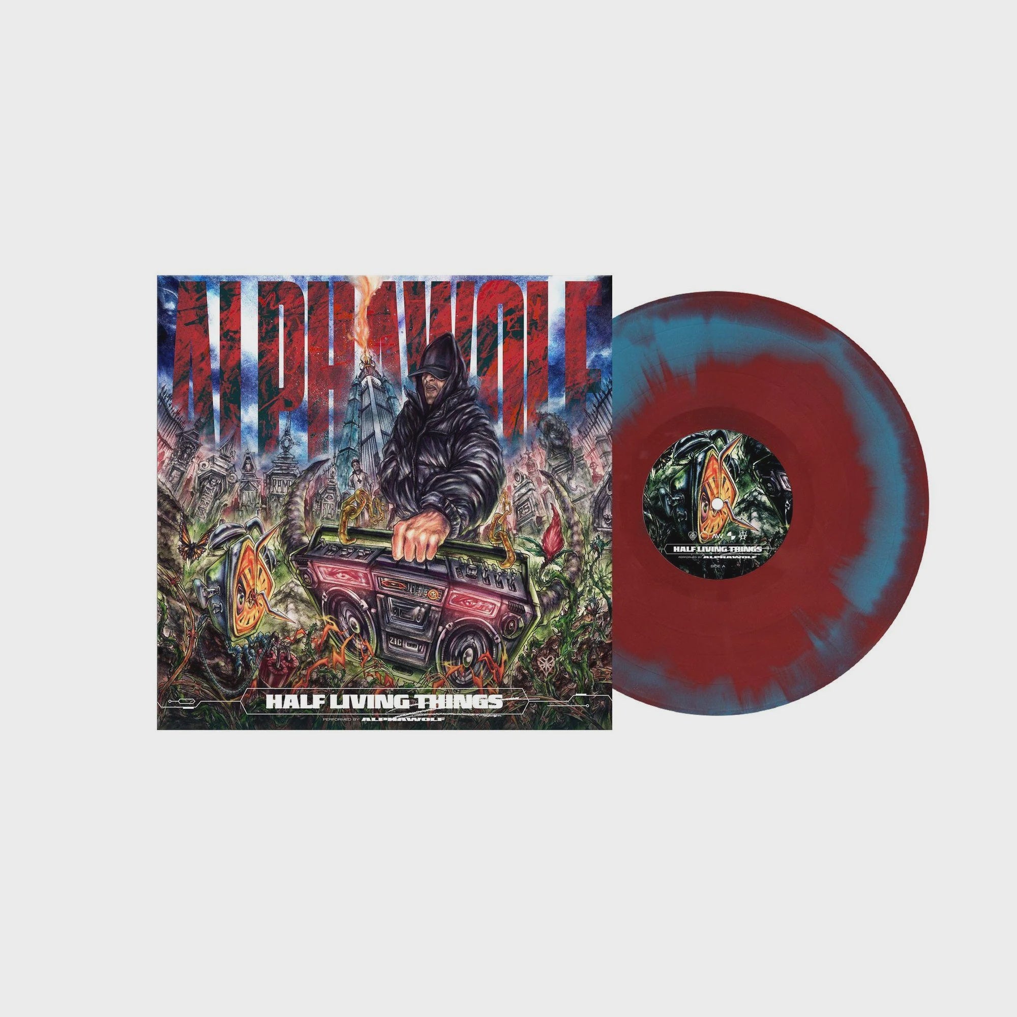 Alpha Wolf - Half Living Things Red/Blue Coloured Vinyl LP