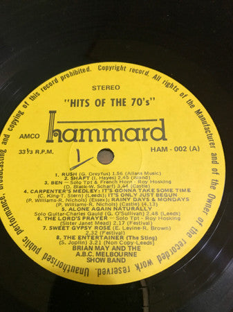 Brian May & The A.B.C. Melbourne Show Band - Hits Of The '70's Vinyl LP (Used)
