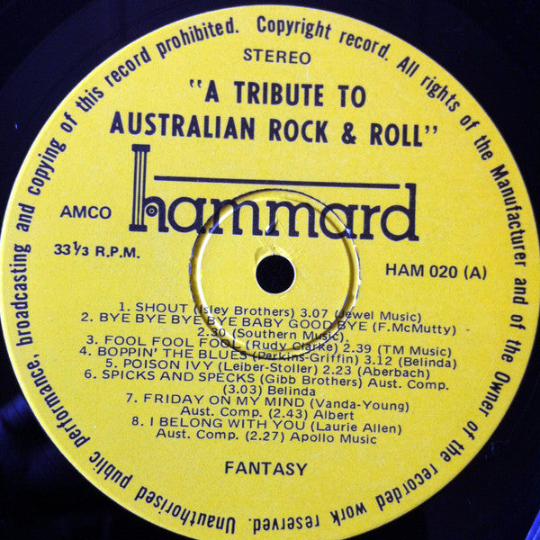 Fantasy - Tribute To Australian Rock & Roll Vinyl LP (Used)