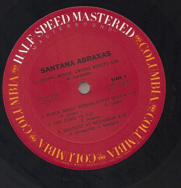 Santana - Abraxas Half Speed Mastered Remastered Vinyl LP (Used)