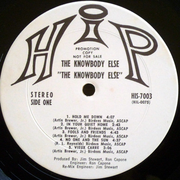 Knowbody Else - Knowbody Else Vinyl LP (Used)