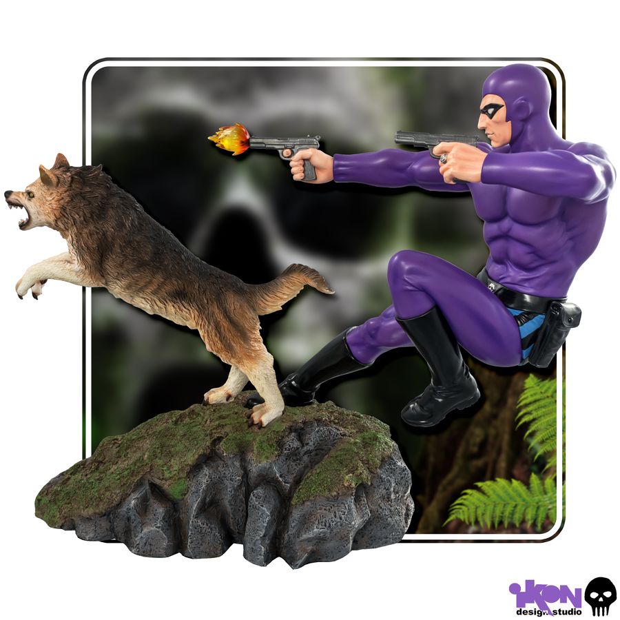 The Phantom - Phantom and Devil Purple Suit Statue