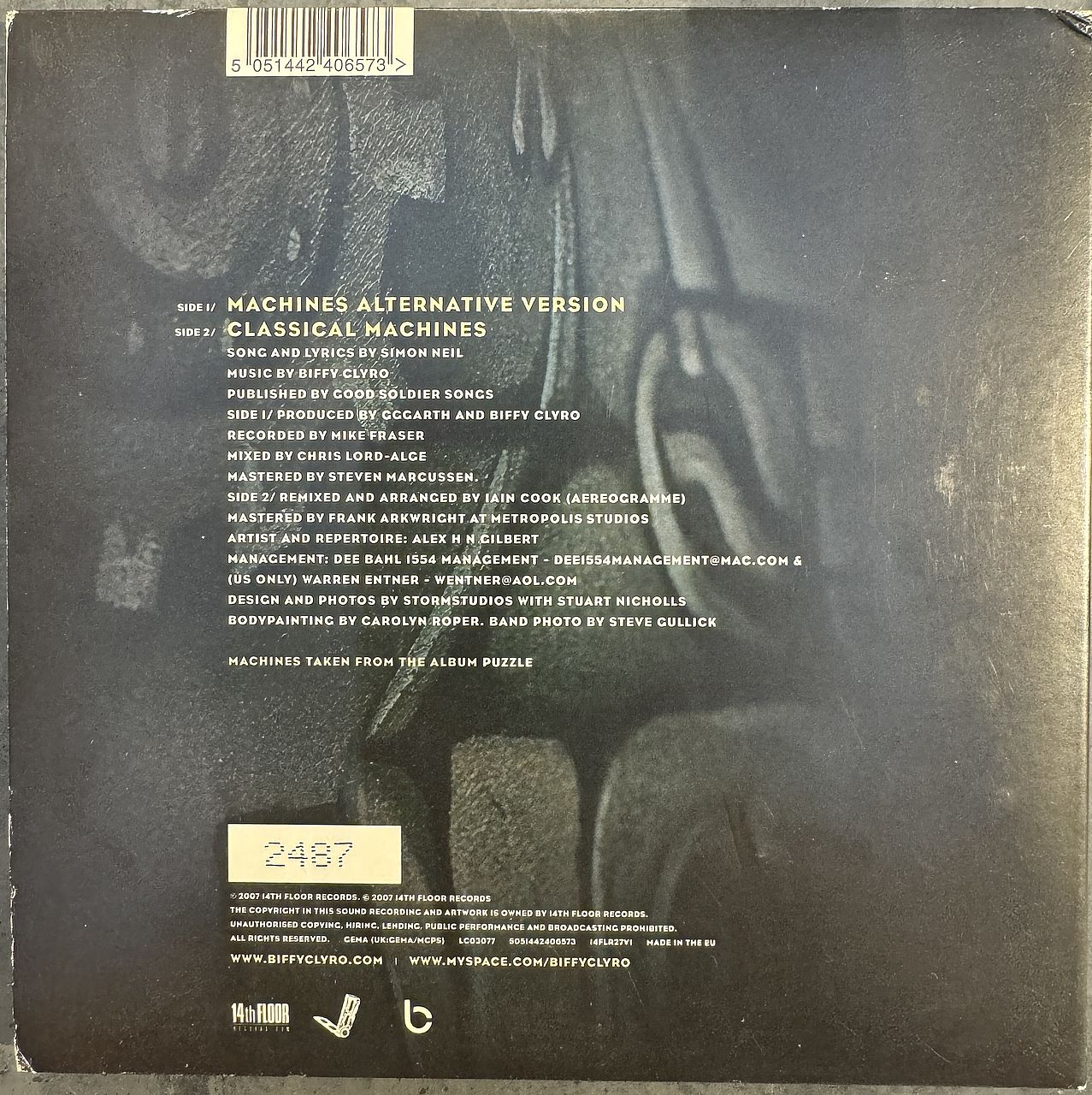 Biffy Clyro – Machines 7" Vinyl Single (Used)