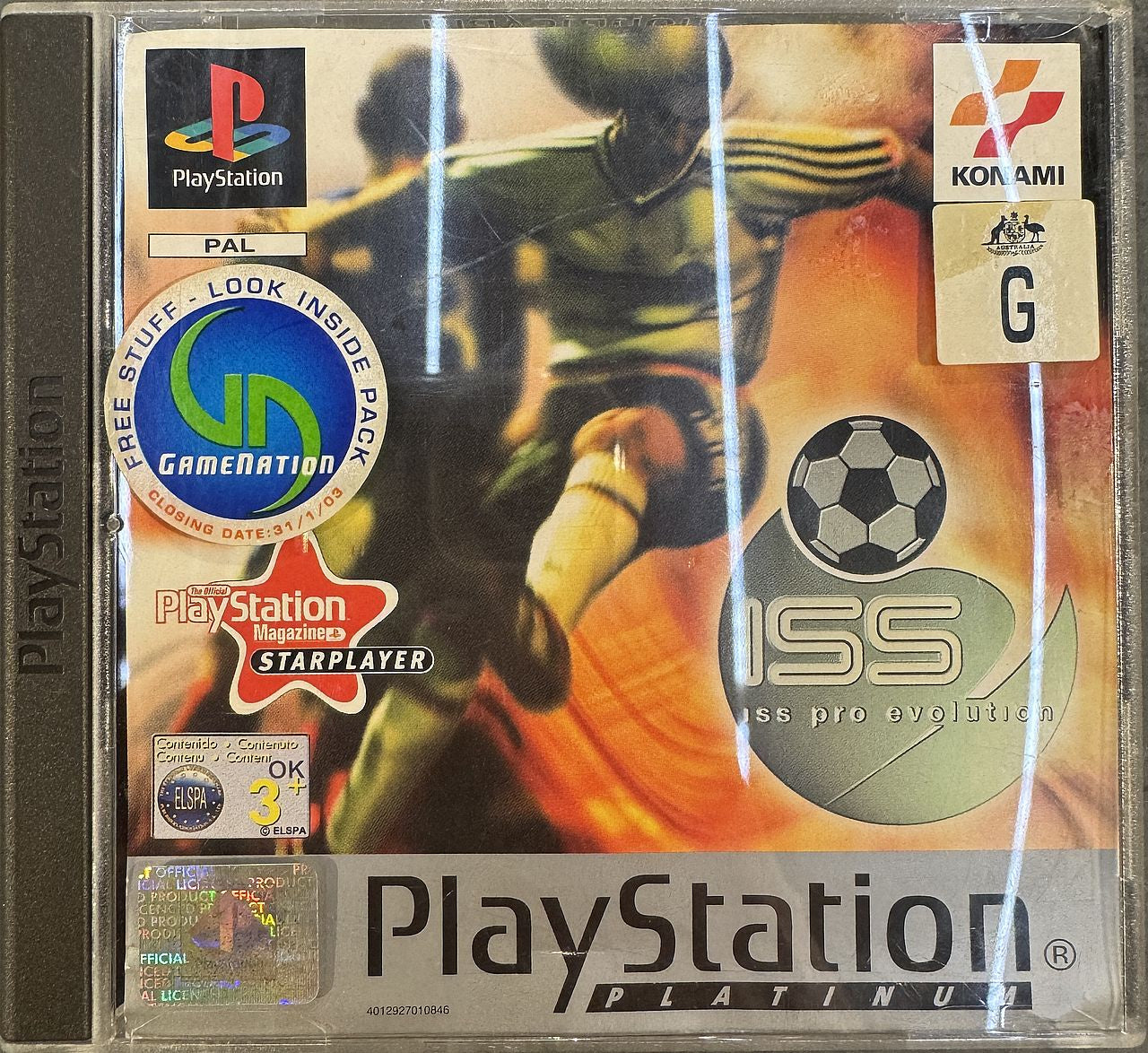 Playstation 1 - ISS Pro Evolutions (PAL) With Manual