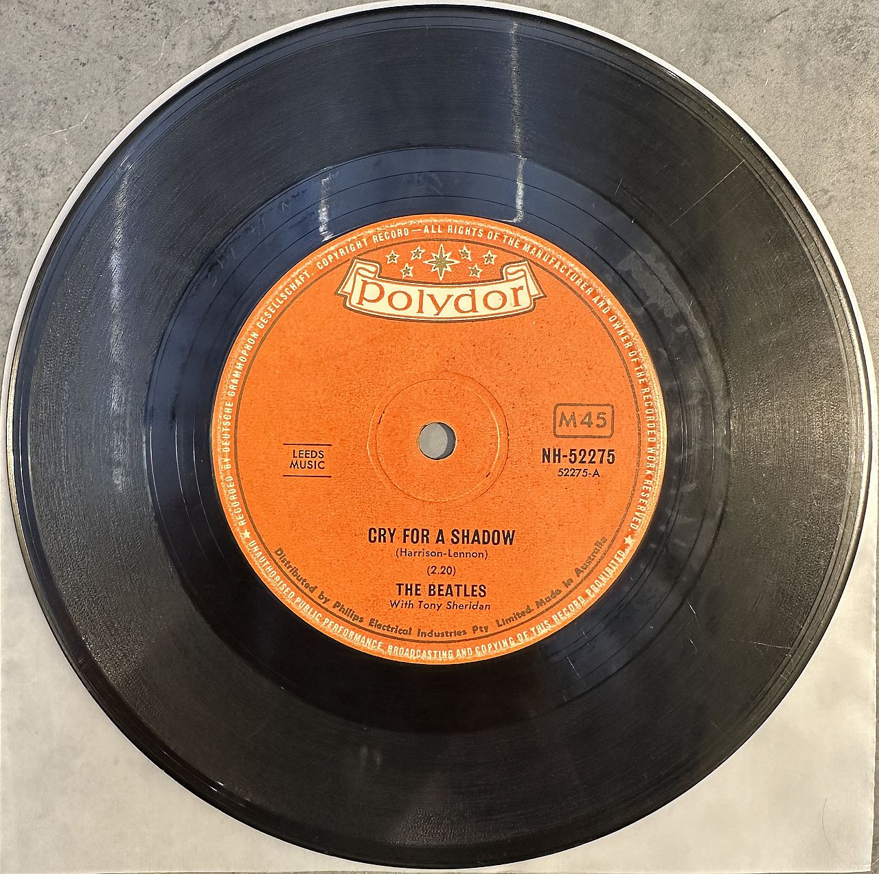 Beatles - Cry For A Shadow 7" Single Vinyl (Used)