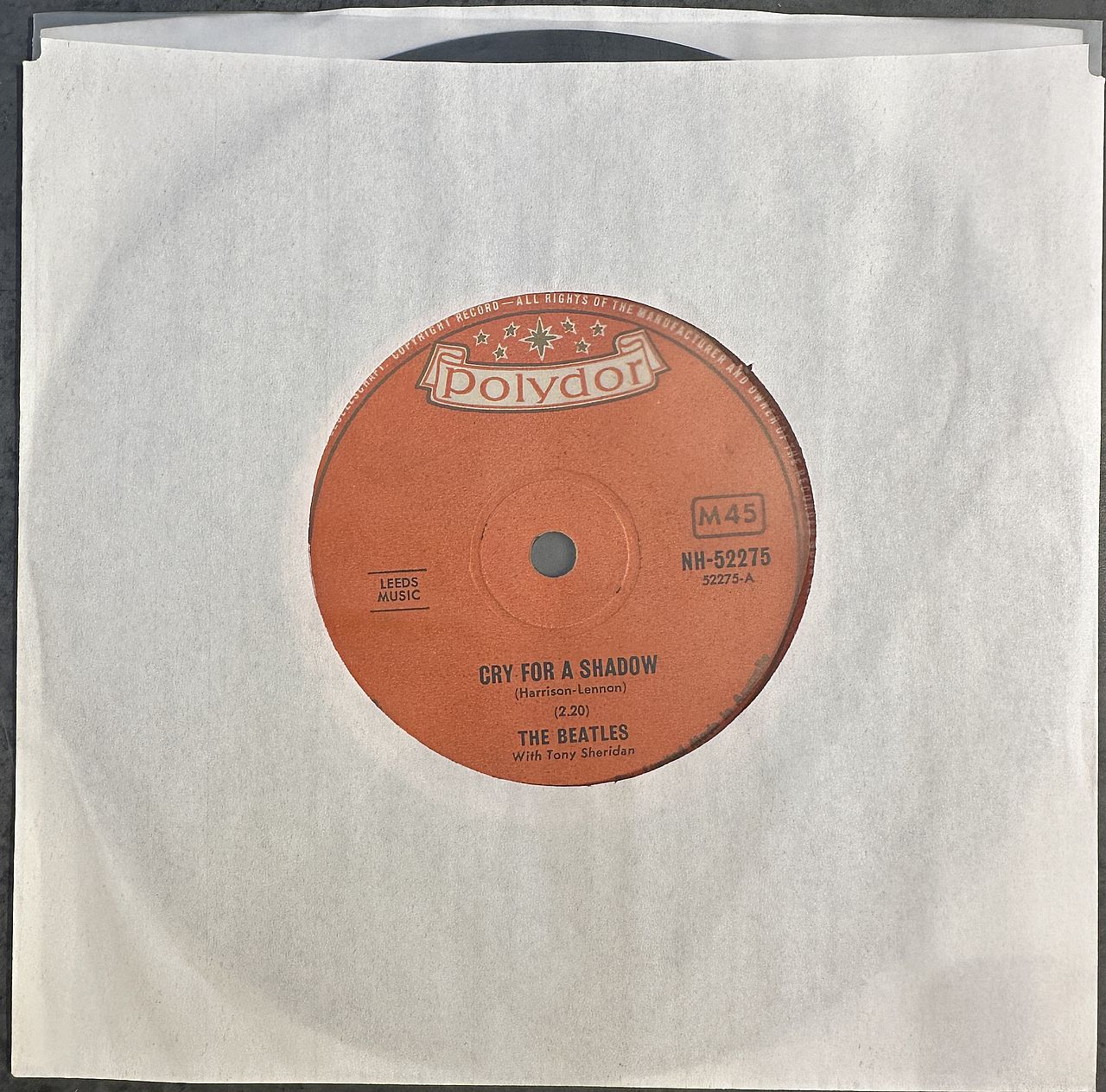 Beatles - Cry For A Shadow 7" Single Vinyl (Used)
