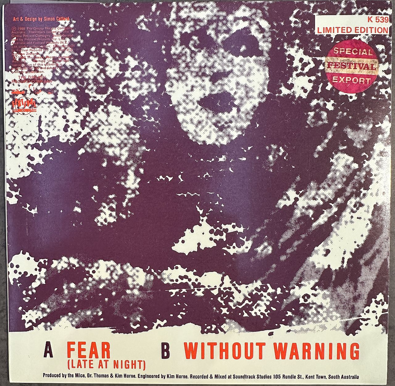 Exploding White Mice – Fear (Late At Night) 7" Vinyl Single (Used)