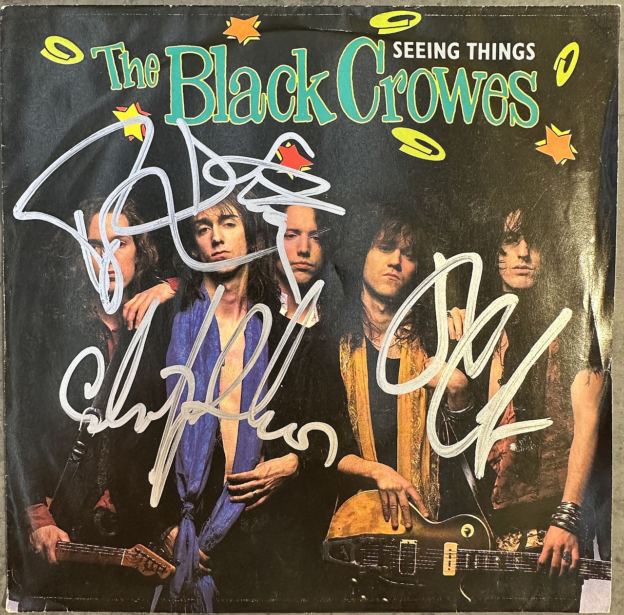 The Black Crowes – Seeing Things 7" SIGNED Single Vinyl (Used)