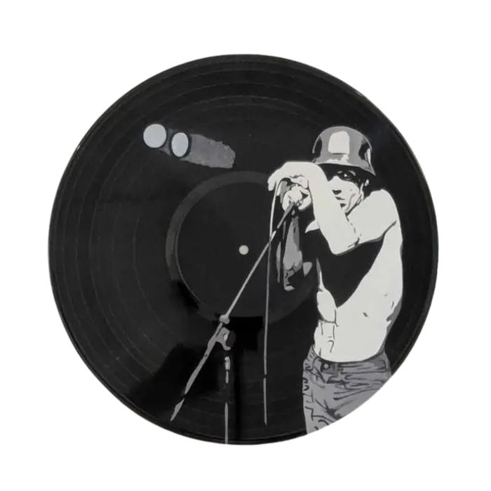 Vinyl Art - Iggy Pop Spray-Painted Art